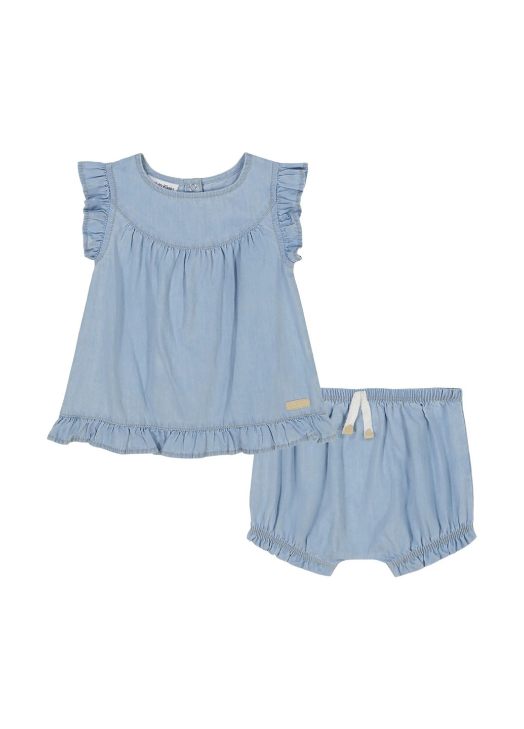 Блакитний літній комплект (туніка, шорти) Calvin Klein