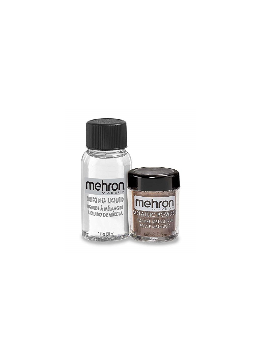 Металлическая пудра-порошок Metallic Powder (5 г) с жидкостью для смешивания Mixing Liquid (30 г), Bronze (Бронза) Mehron (205593342)