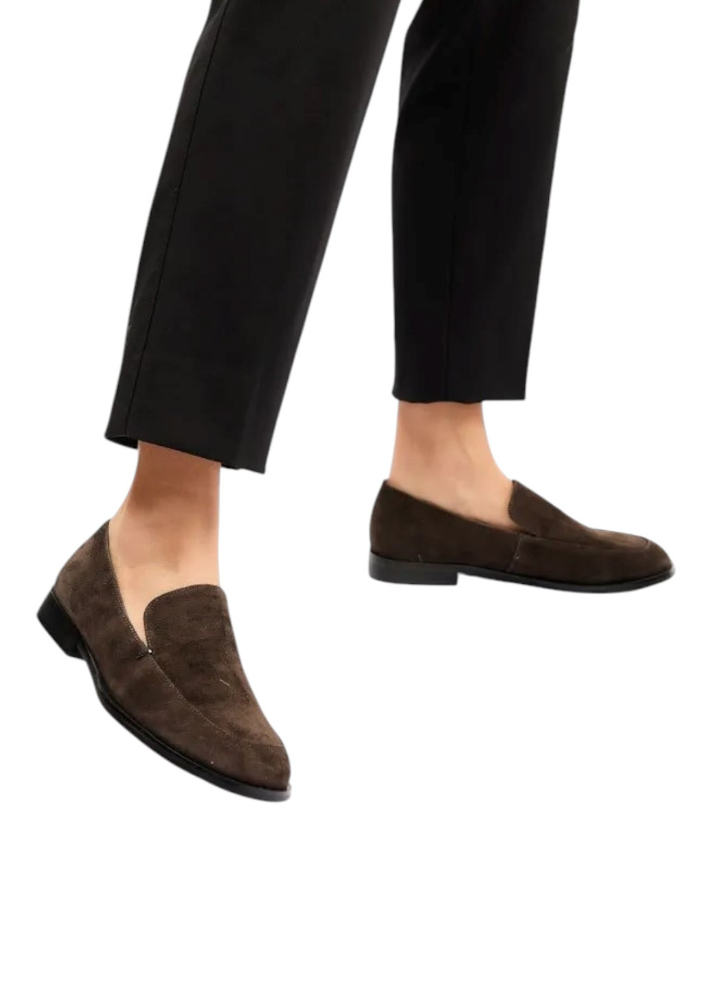 ALLSY Туфлі лофери коричневий з натуральна замша, китай — демісезон (361427707)