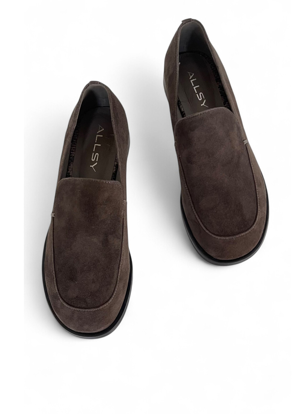 ALLSY Туфлі лофери коричневий з натуральна замша, китай — демісезон (361427707)