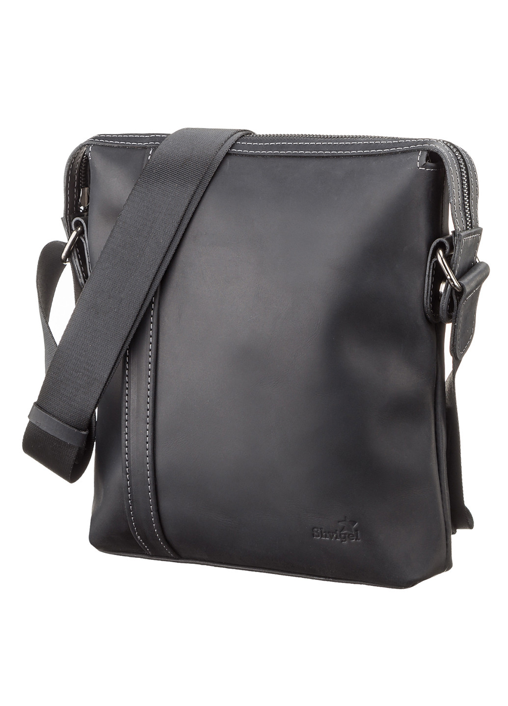 Чоловіча шкіряна сумка 24х29х7 см Shvigel (252413634)