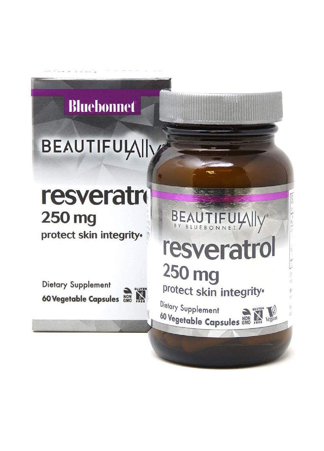 Ресвератрол (60 капс.), 250 мг Bluebonnet Nutrition (251206073)