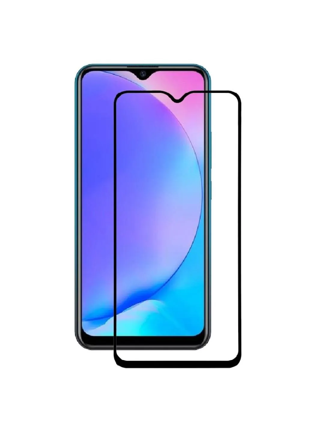 Стекло защитное Vivo Y17 Black (703947) BeCover (249609094)