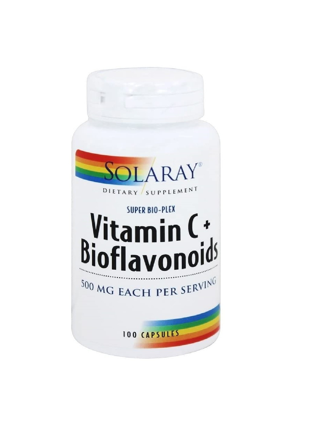 Витамин C c Биофлавоноидами, 500 мг,, 100 Капсул Solaray (255408741)