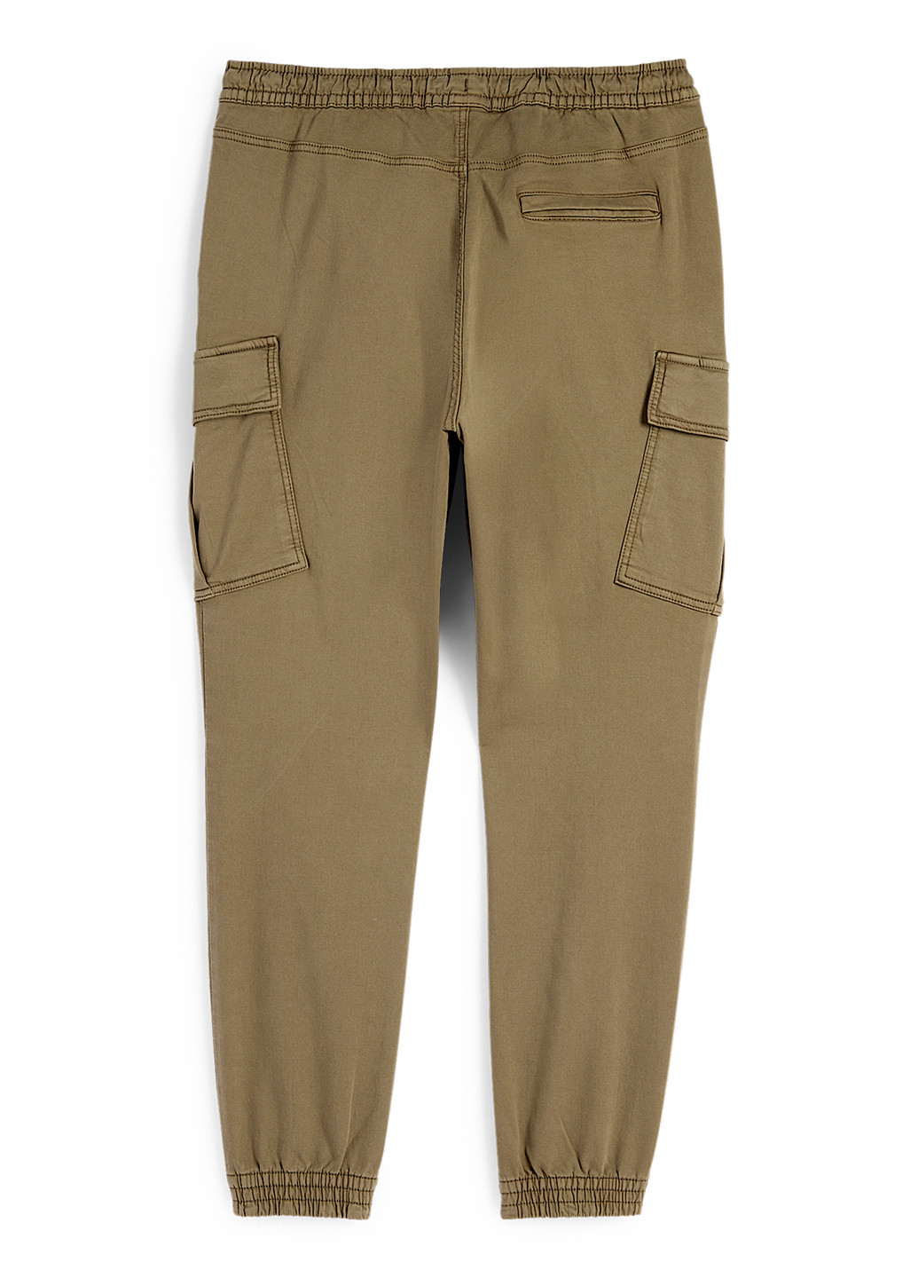 Хаки кэжуал демисезонные карго брюки C&A