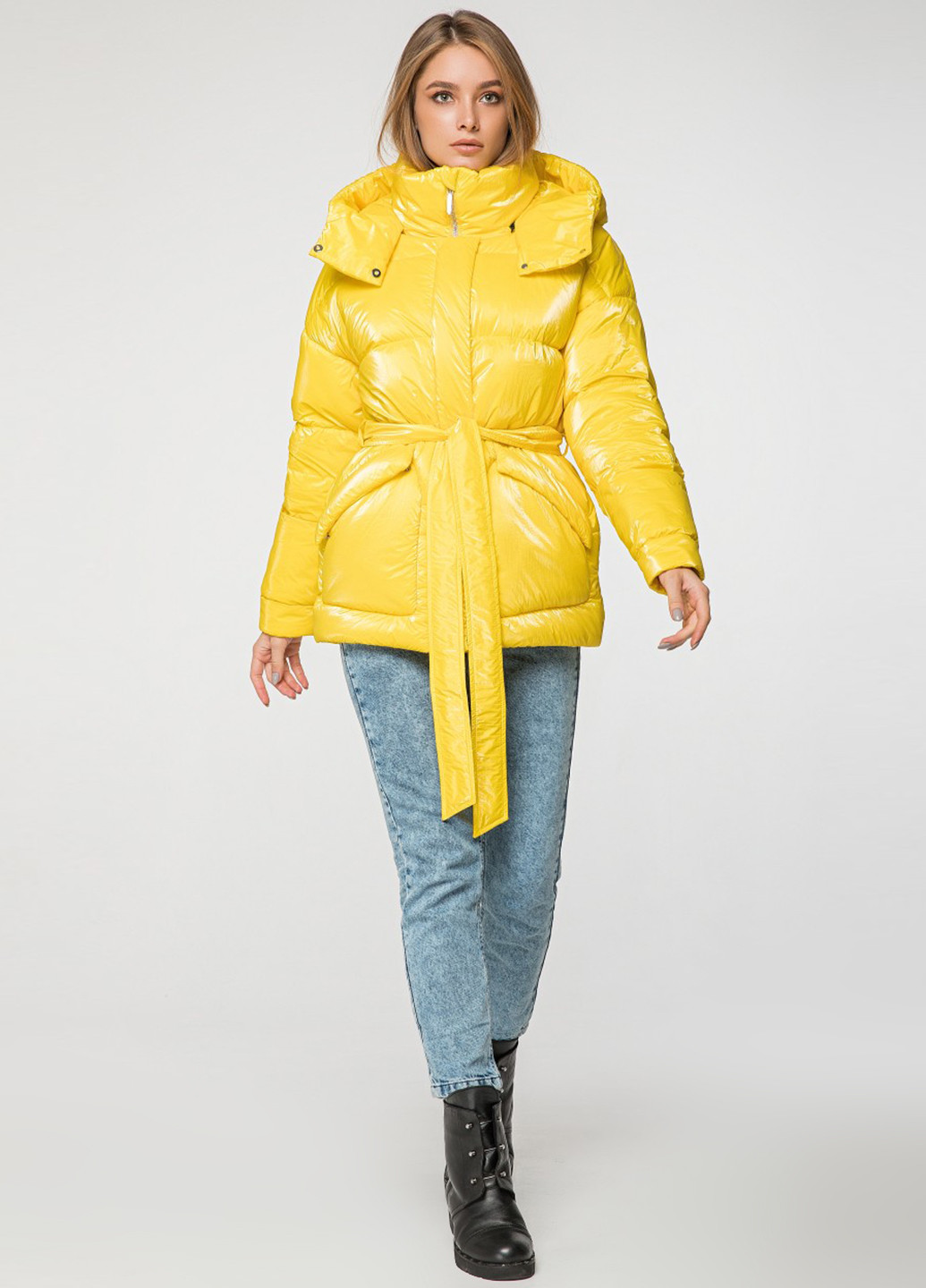 Желтая зимняя куртка KTL&Kattaleya