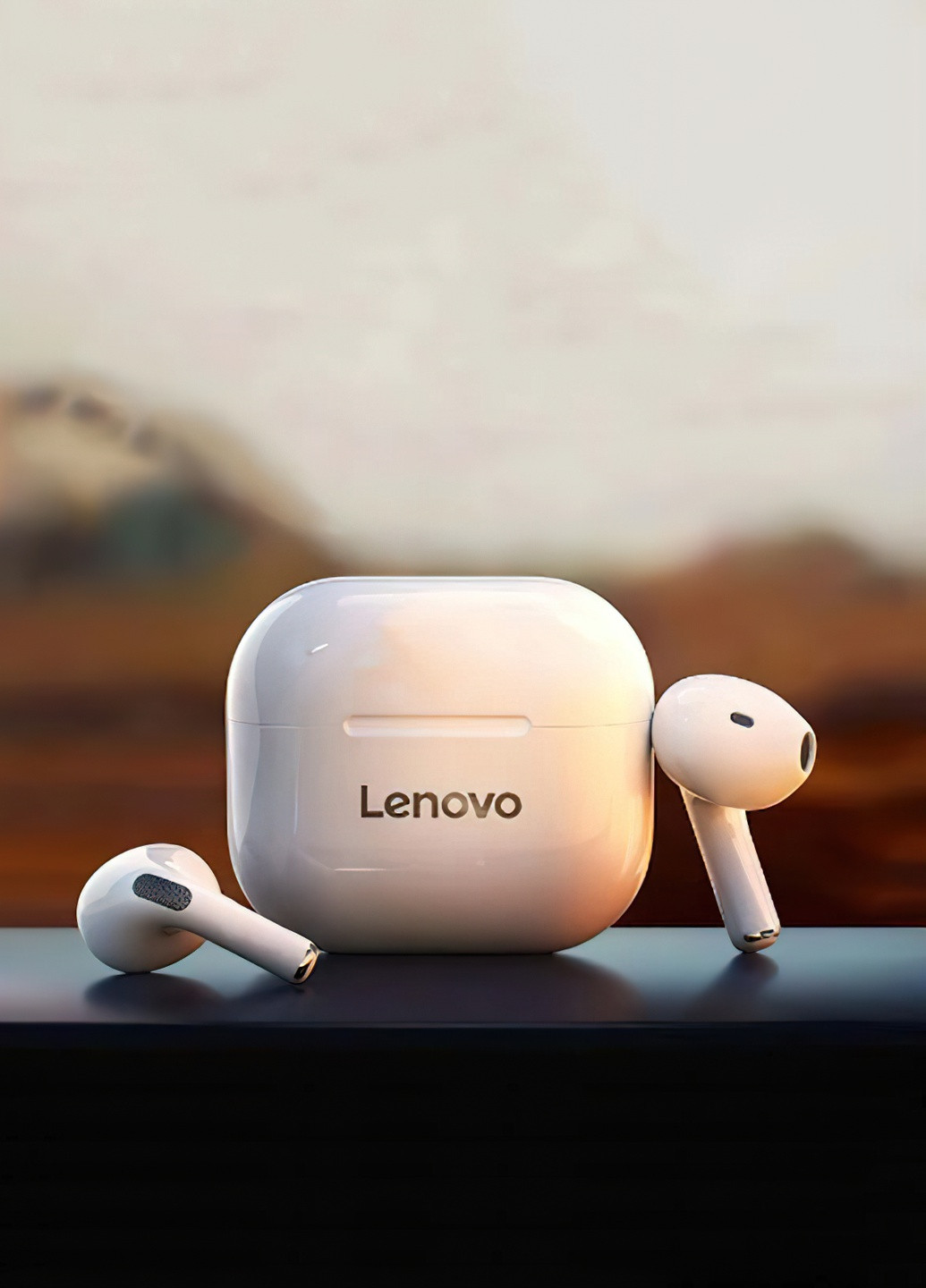 Беспроводные наушники LP40 / Наушники с микрофоном Bluetooth для Айфона и Андроид 8468 Белый 62968 Lenovo (254695228)