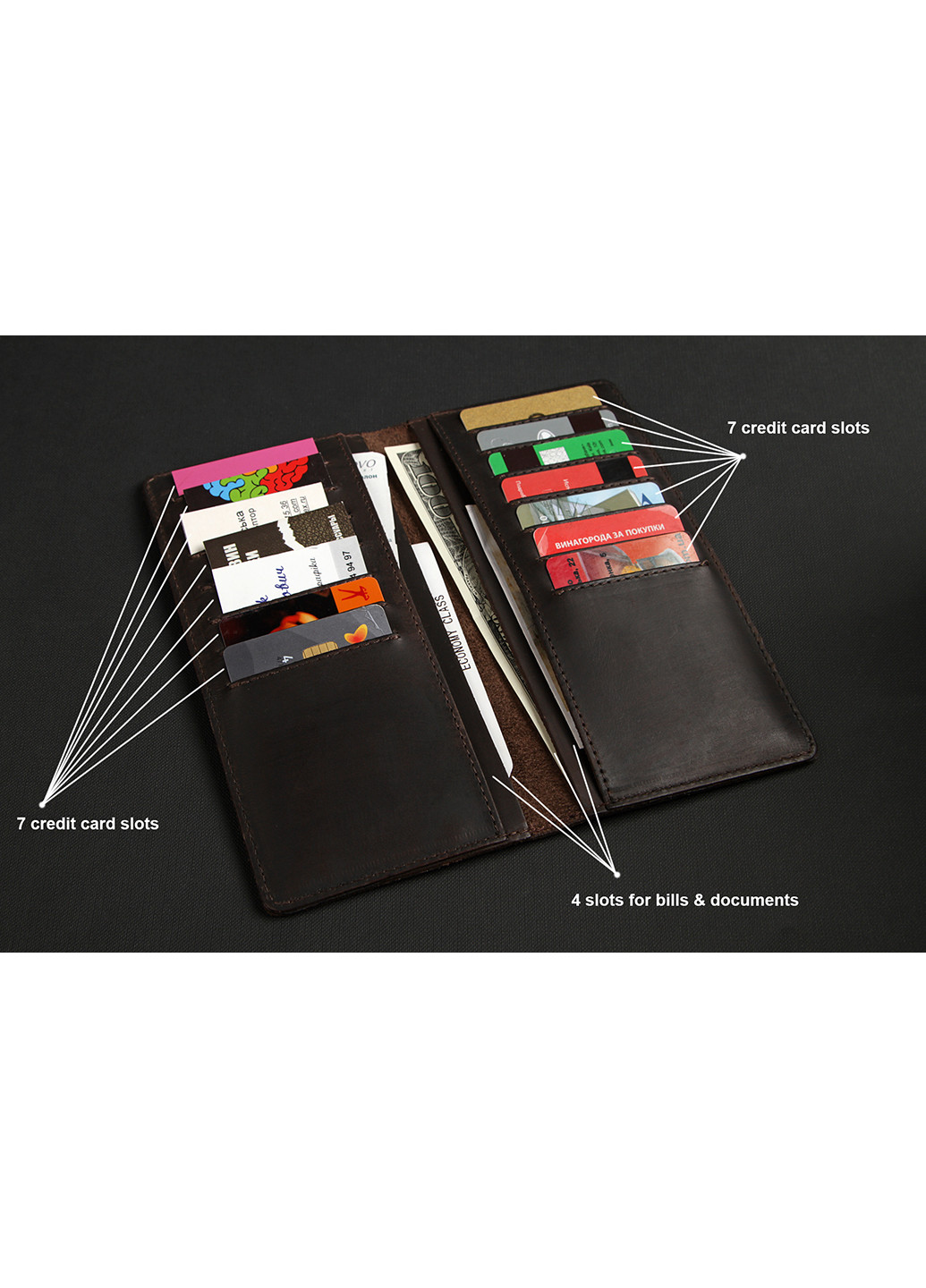 Мужской кожаный кошелек 8,5х17,5 см Shvigel (252133357)