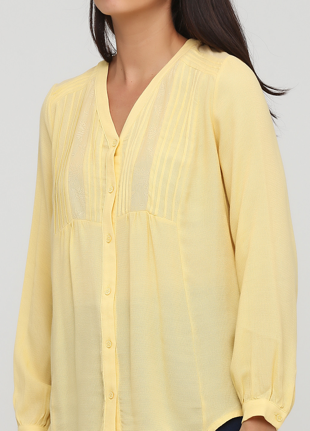 Желтая демисезонная блуза Sassofono