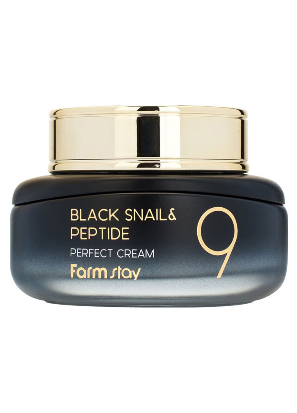 Омолаживающий крем с муцином черной улитки и пептидами Black Snail & Peptide 9 Perfect Cream 55 мл FarmStay (202416657)