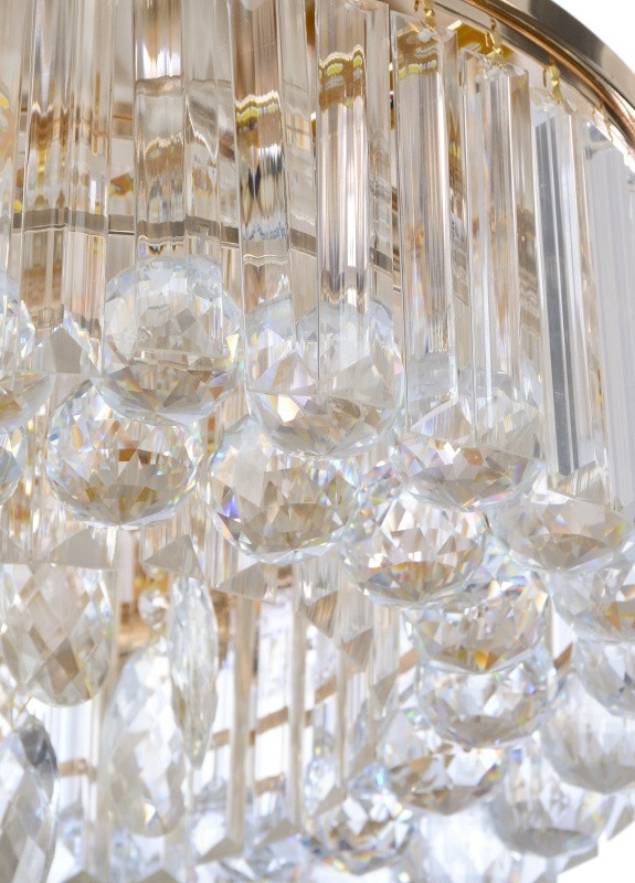 Люстра стельова торт з підсвічуванням велика BCL-612C/3*E14 + 10*3W LED Brille (253887276)