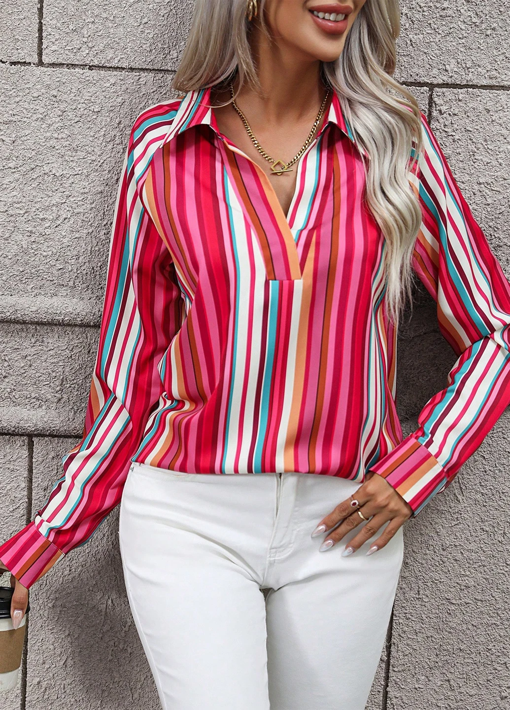 Комбінована блуза SHEIN