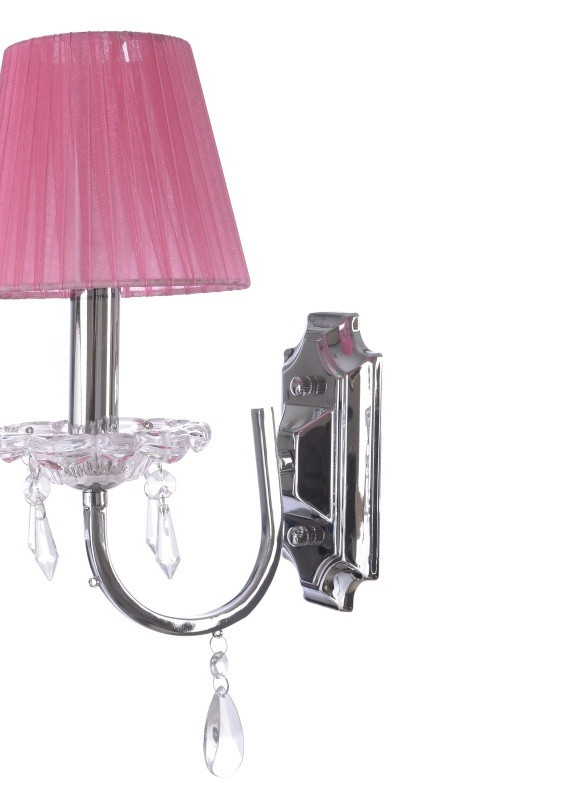Бра настенное накладное хрустальное с абажуром классическое BCL-070W/1 Brille (253894425)
