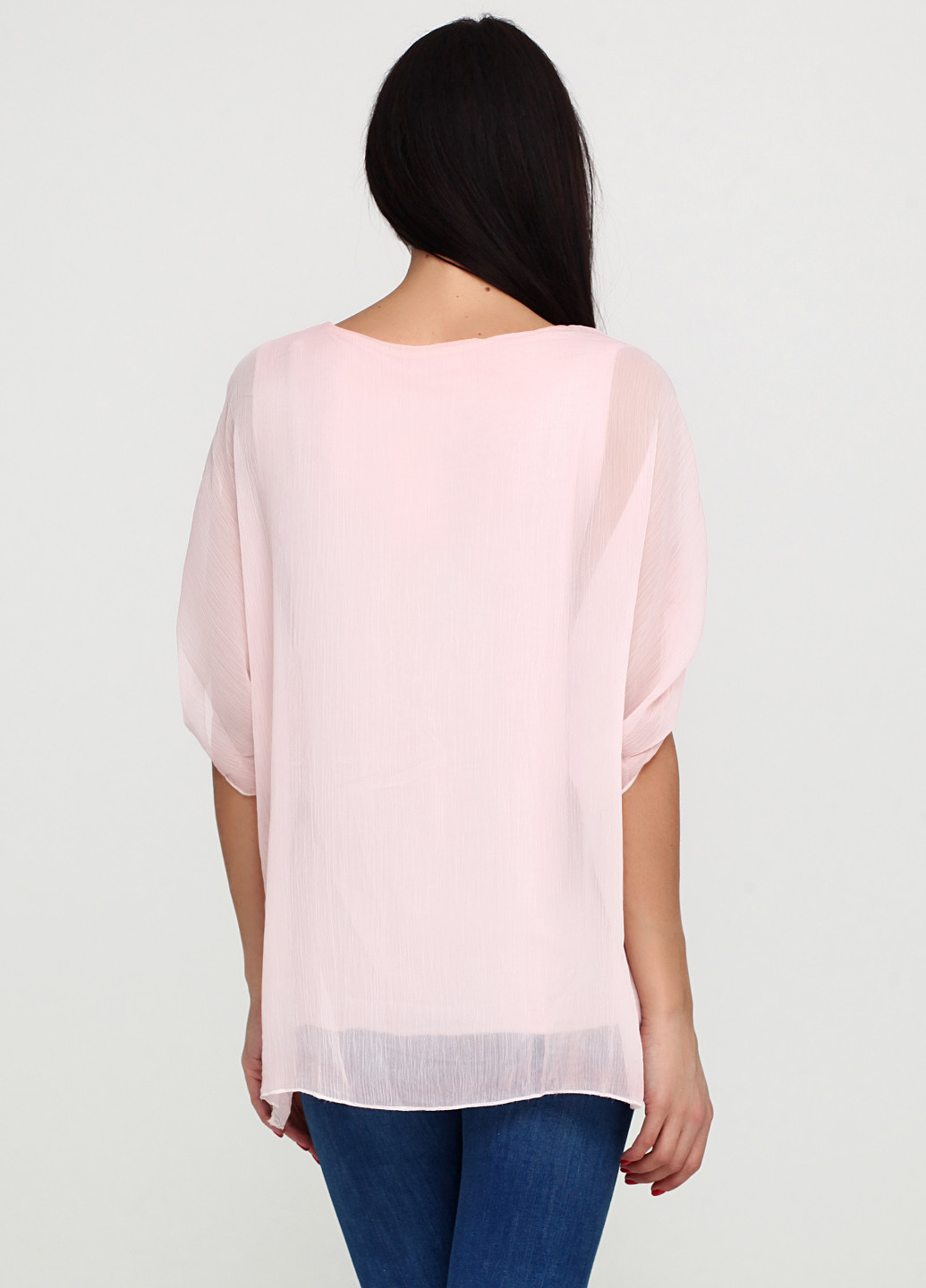 Розовая летняя блуза R & Y