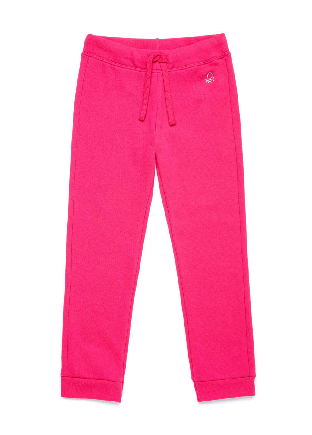 Кислотно-розовые кэжуал демисезонные прямые брюки United Colors of Benetton