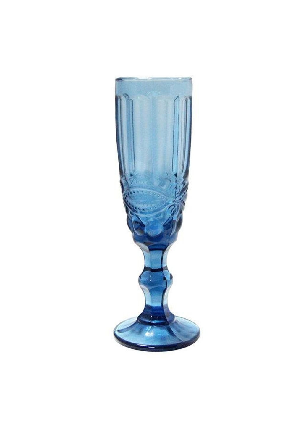 Бокал для шампанського Вінтаж 34215-14-2 180 мл синій Olens (253583511)
