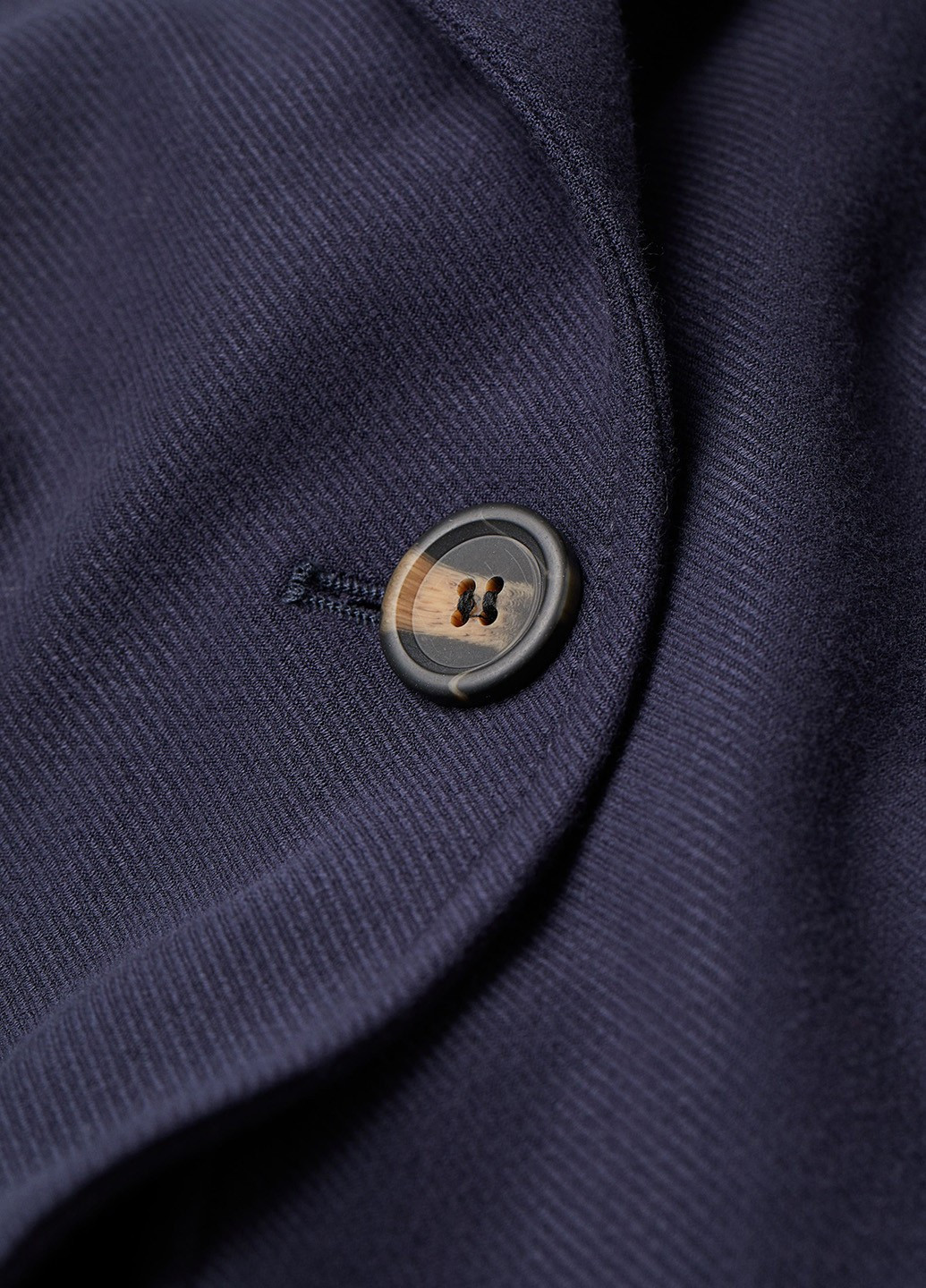 Темно-синє демісезонне Пальто однобортне H&M