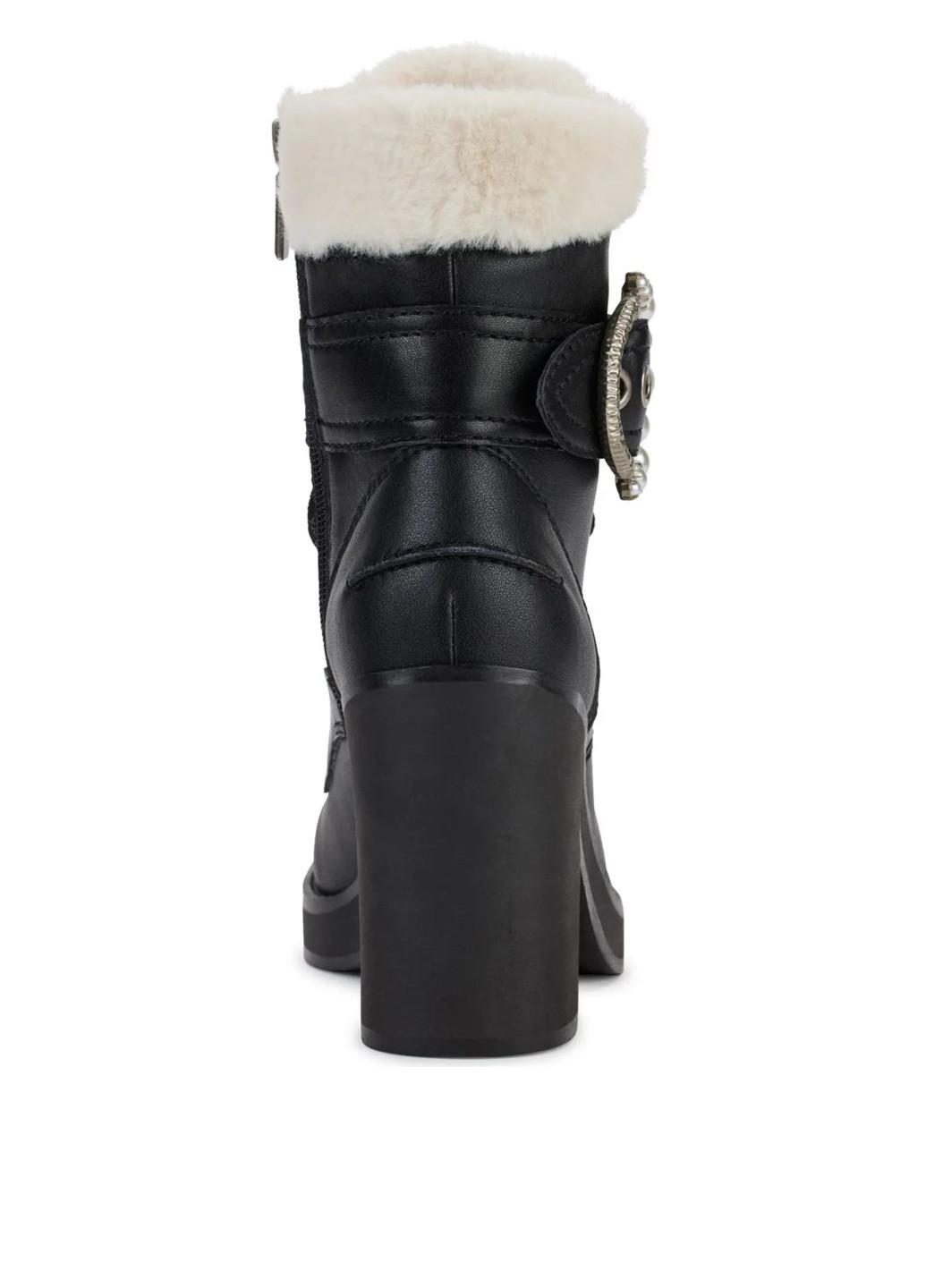 Зимние ботинки Karl Lagerfeld с мехом, с пряжкой, со шнуровкой, с бусинами