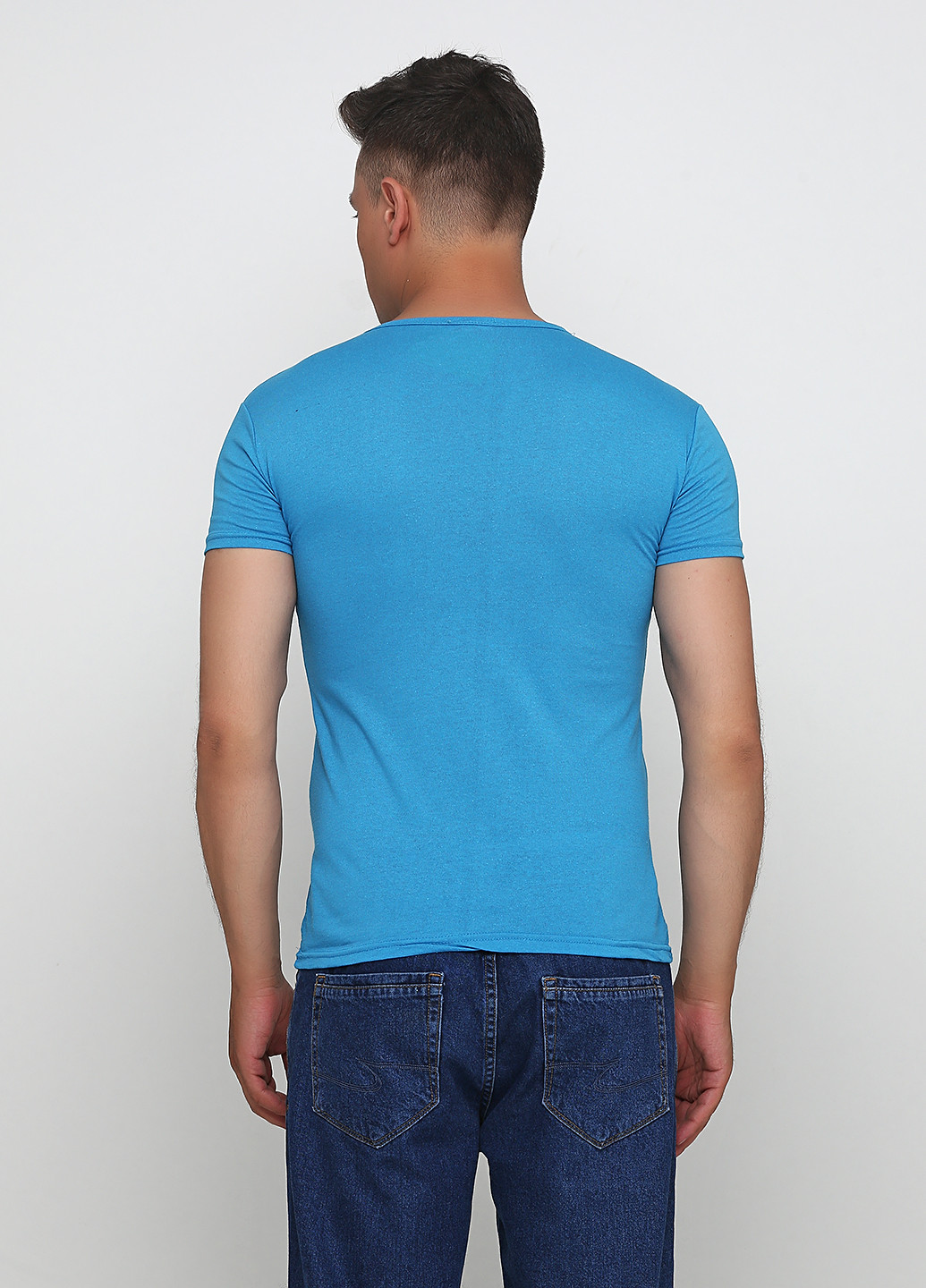 Блакитна літня футболка Exelen