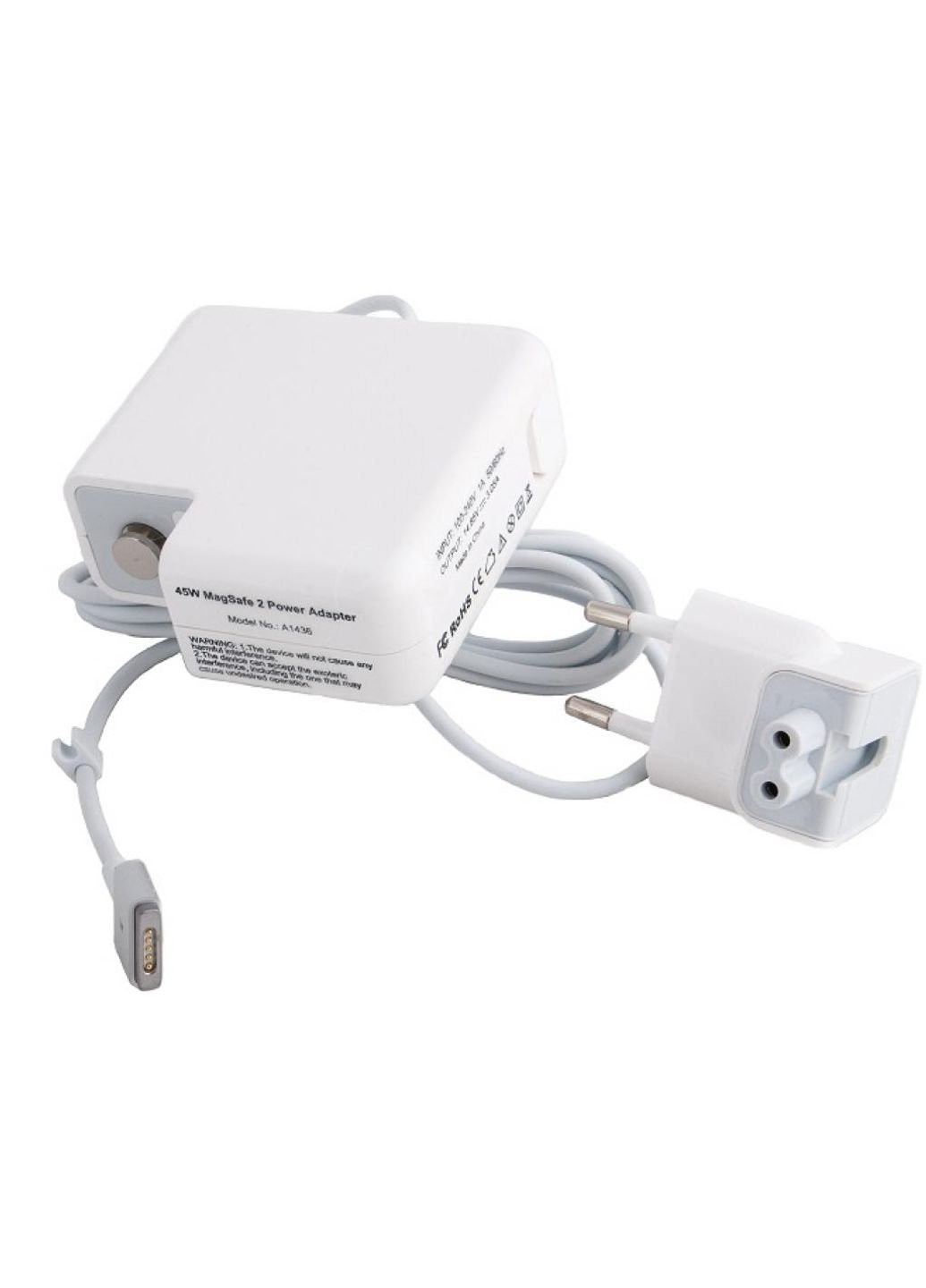 Блок питания к ноутбуку APPLE 220V, 85W, 20V, 4.6AA (MagSafe 2) (AP85HMAG2) PowerPlant APPLE 220V, 85W, 20V, 4.6AA (MagSafe 2) (250053928)