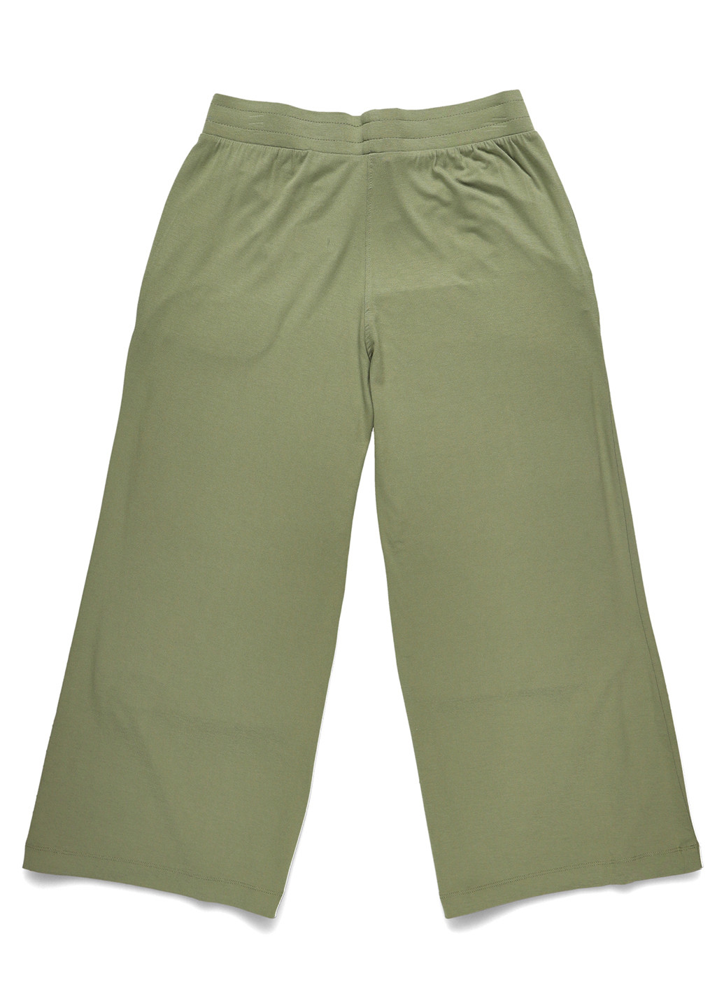Светло-зеленые кэжуал демисезонные прямые, укороченные брюки C&A