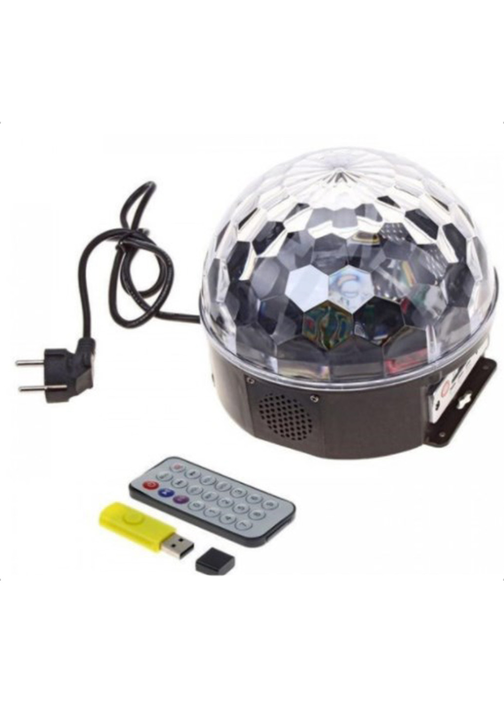 Музыкальный диско-шар с Bluetooth, USB, светомузыкой, 2-я динамиками и пультом XO (251241231)
