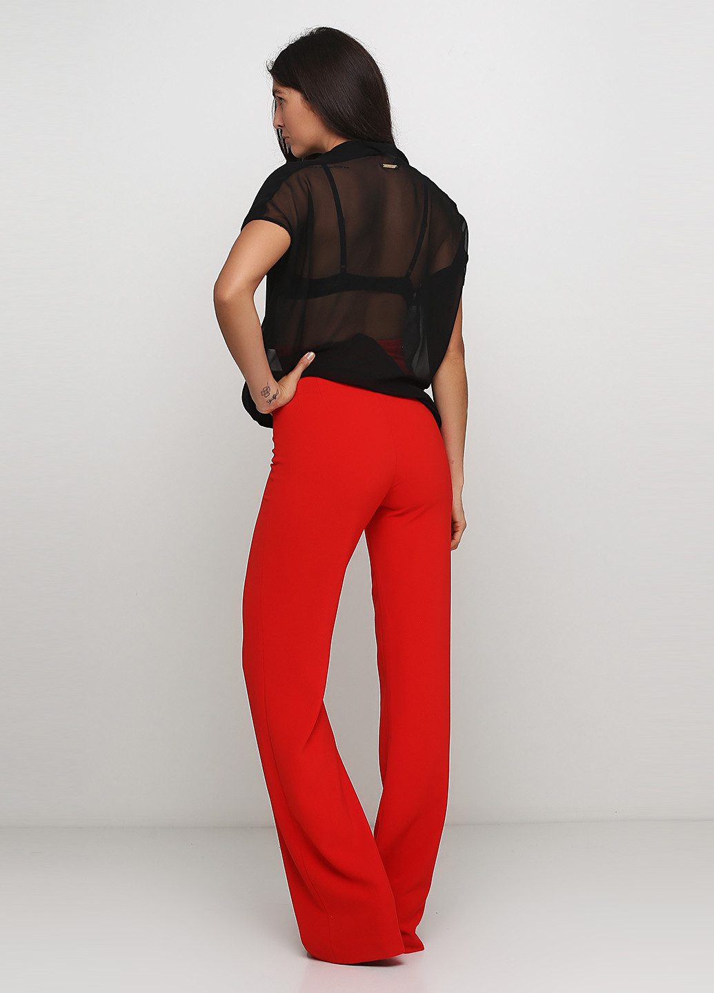Красные кэжуал демисезонные прямые брюки Guess by Marciano