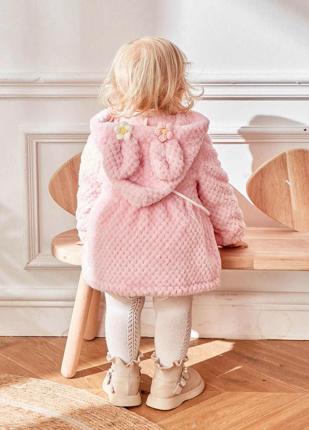 Рожеве демісезонне Пальто однобортне SHEIN