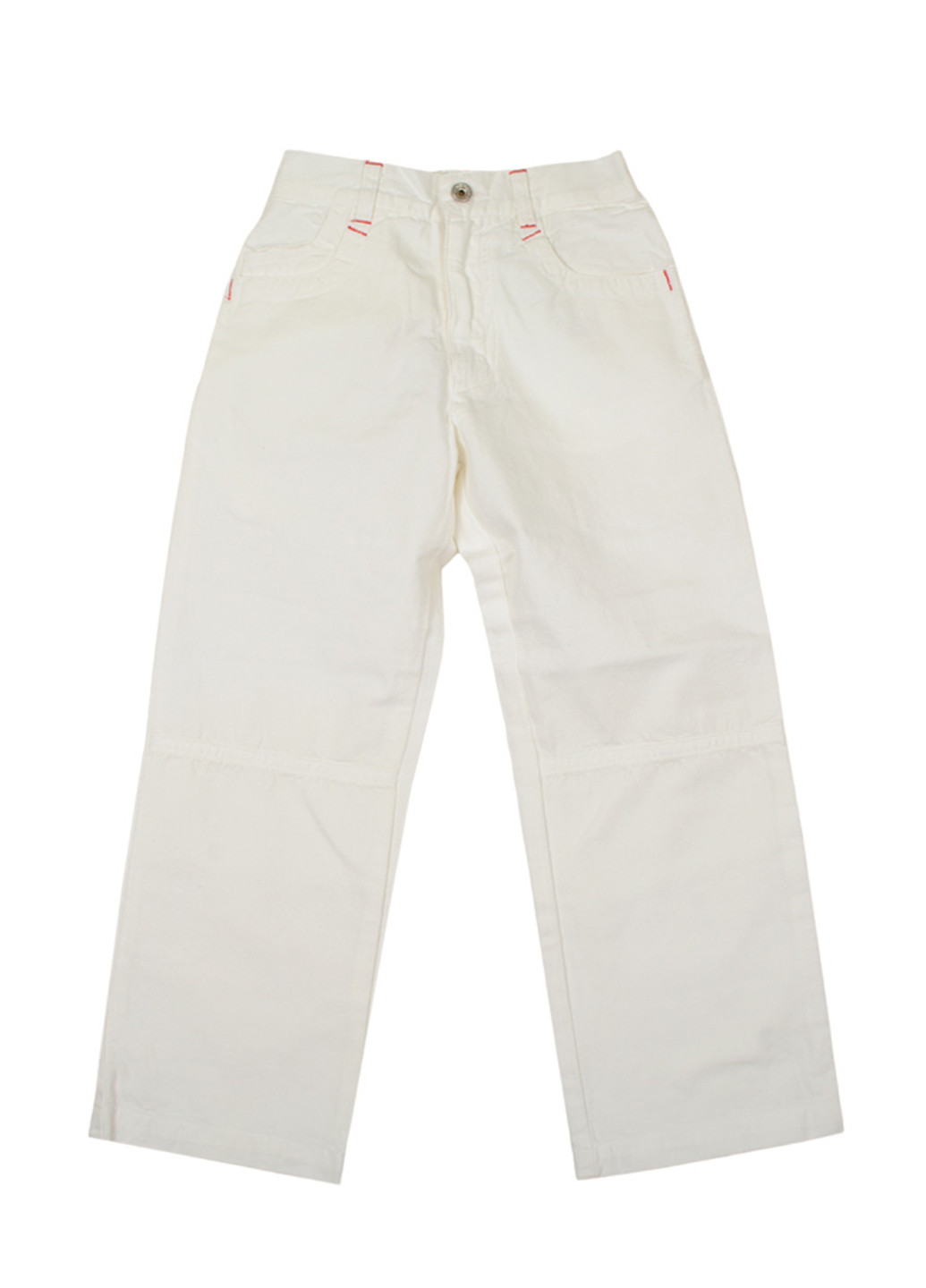 Белые летние прямые джинсы Papermoon