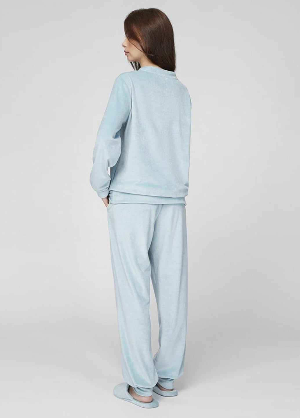 Голубая всесезон пижама (лонгслив, брюки) лонгслив + брюки Naviale