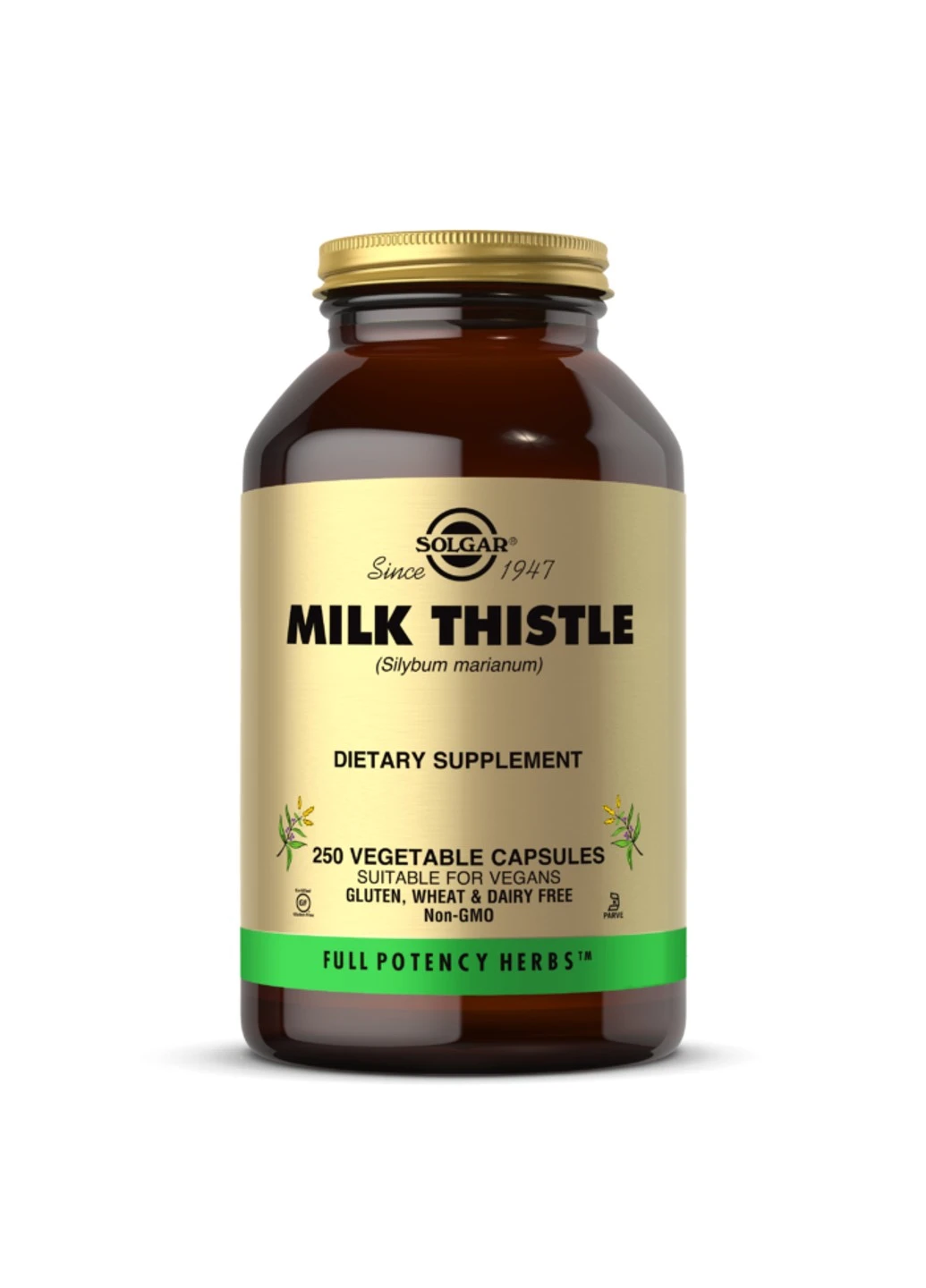 Силімарин Розторопша, Milk Thistle, 250 капсул солгар Solgar (255409514)