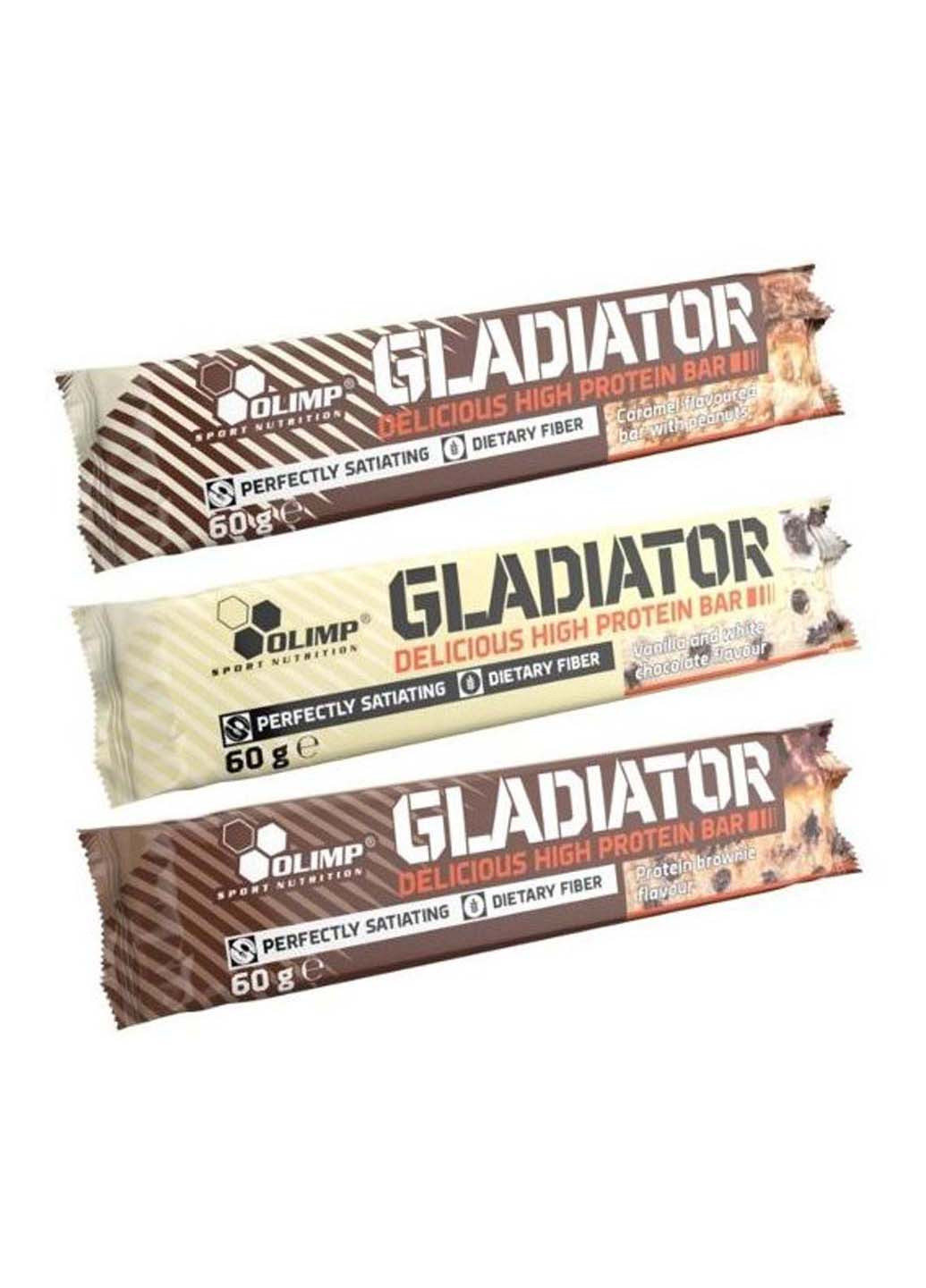 Протеїновий батончик Gladiator Protein Bar 60 g Chocolate Olimp Sport Nutrition (253414455)