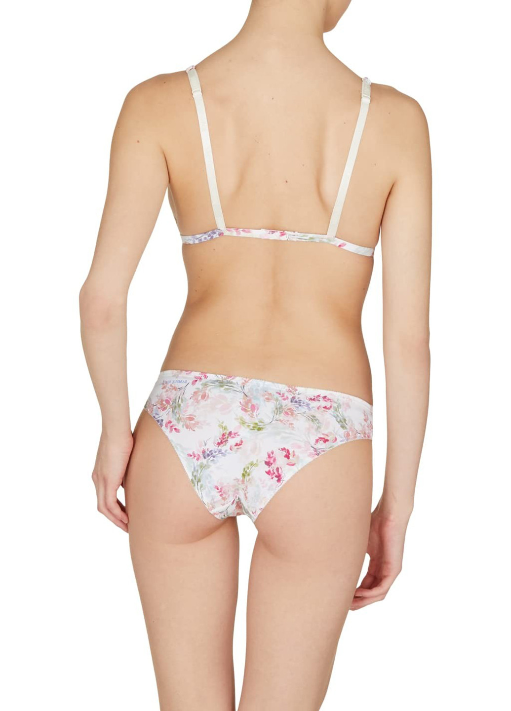 Молочний тріенджел бюстгальтер Emporio Armani без кісточок поліамід