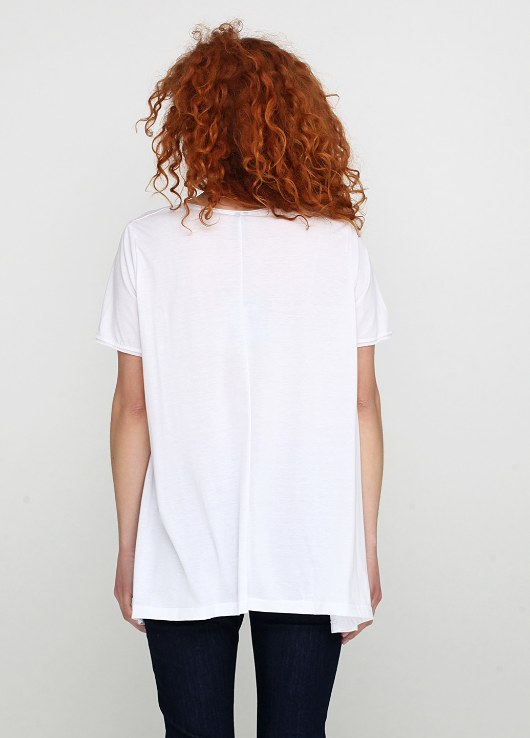 Біла літня футболка Adia Fashion