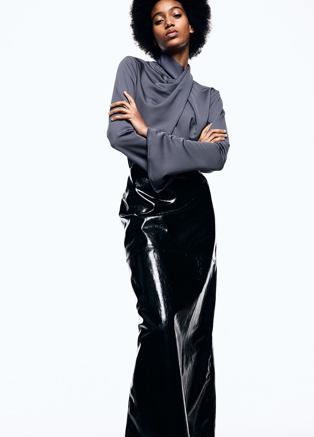 Темно-сіра демісезонна блуза H&M