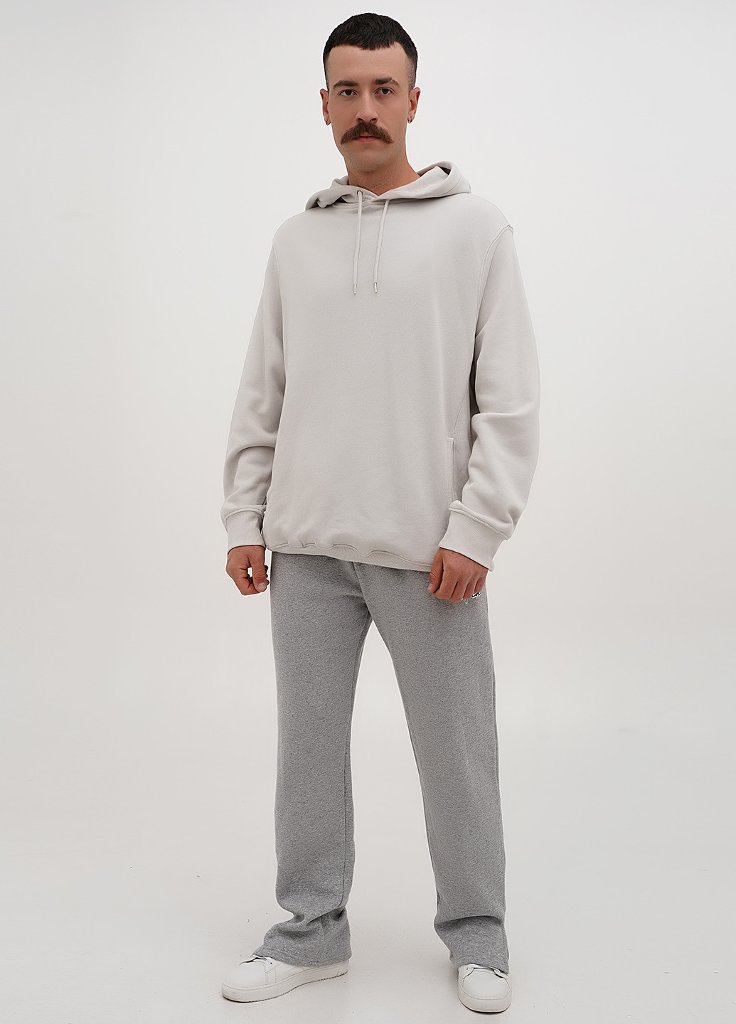 Серые спортивные, кэжуал демисезонные прямые брюки Boohoo