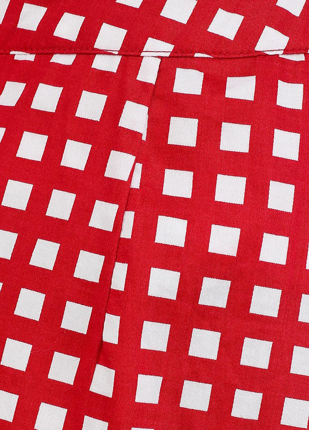 Красная кэжуал в клетку юбка Baon карандаш