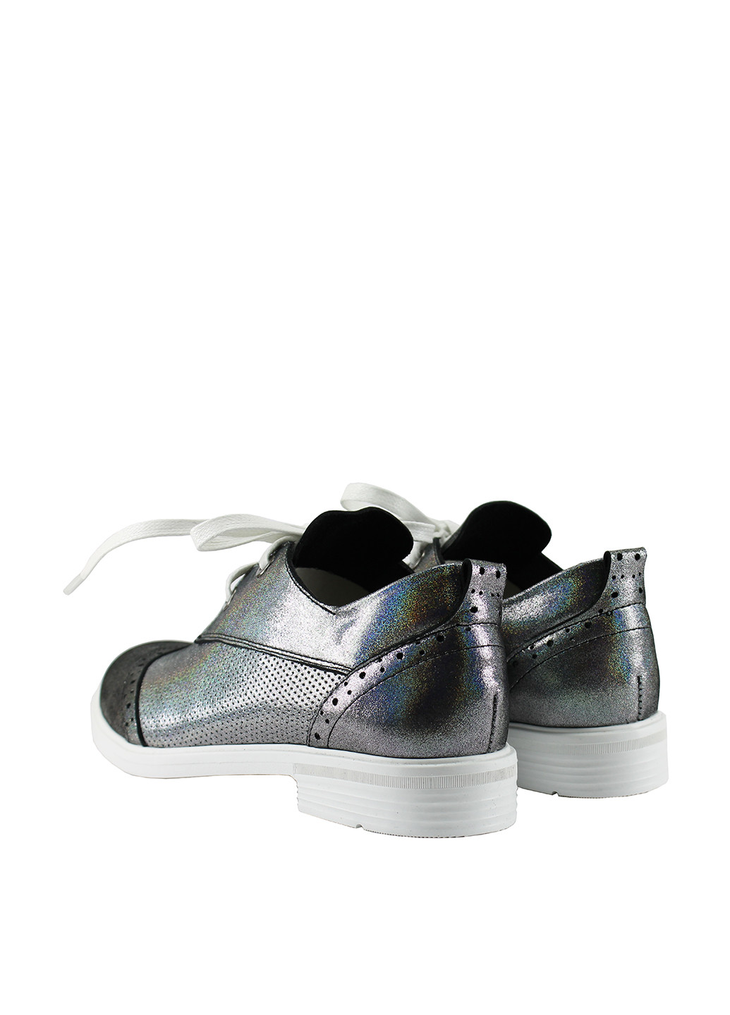 Twenty Two Туфлі срібний з натуральна шкіра, україна — демісезон (180148987)