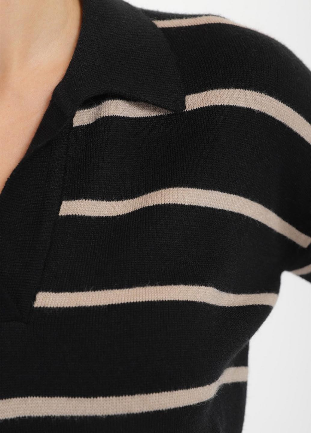 Комбинированный демисезонный свитер пуловер Sewel