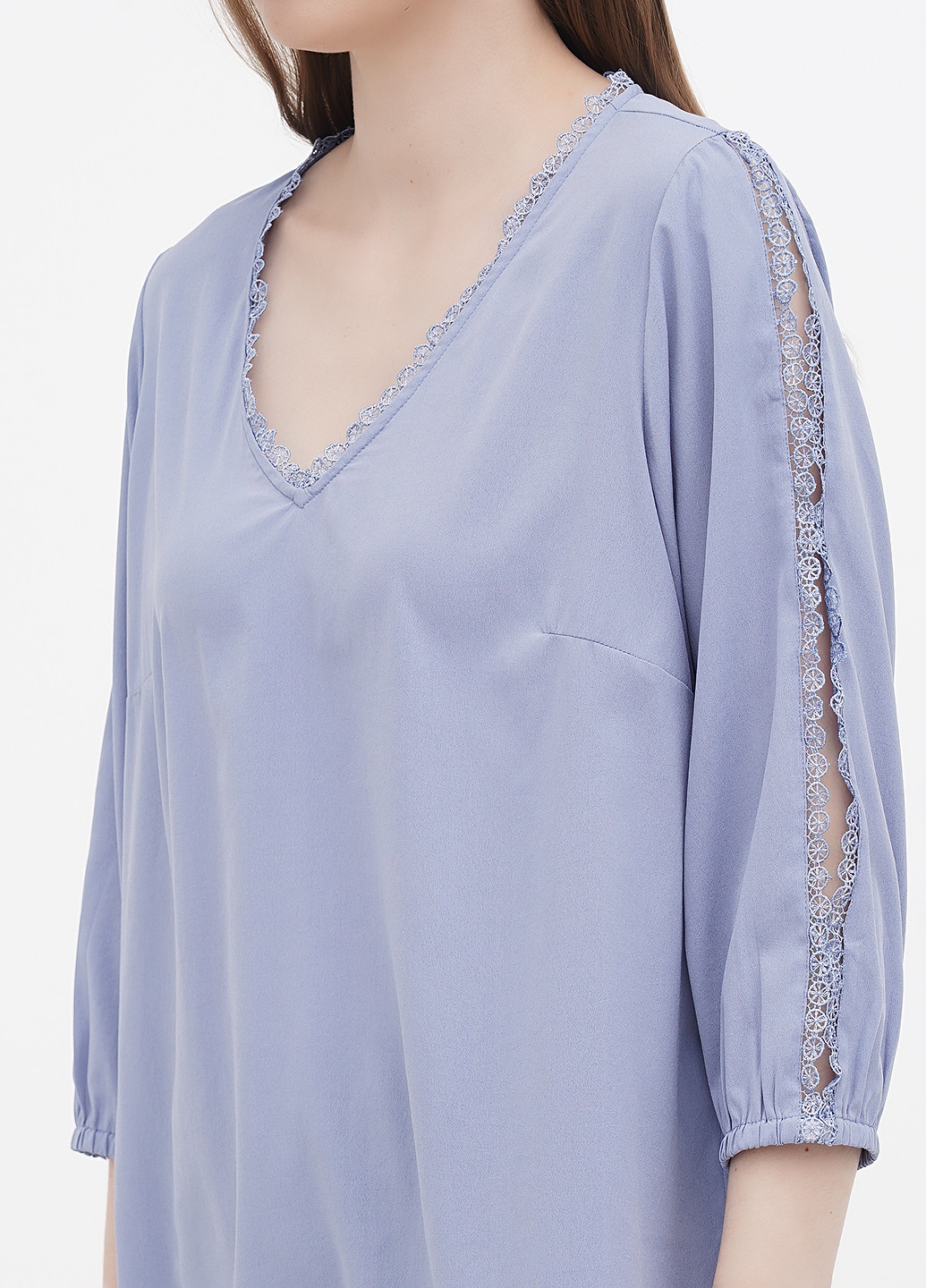 Світло-блакитна блузка Minus