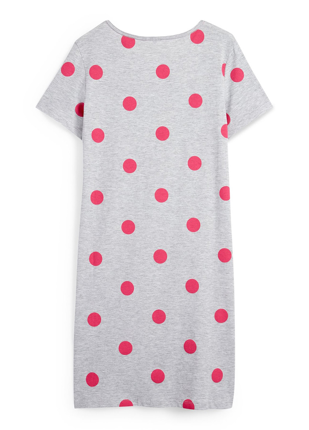 Сіра домашній сукня сукня-футболка C&A в горошок