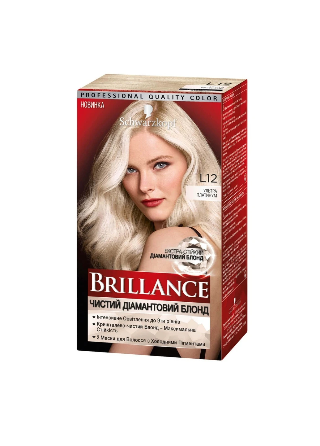 Краска для волос L12 Ультра Платинум 142.5 мл Brillance (213164320)