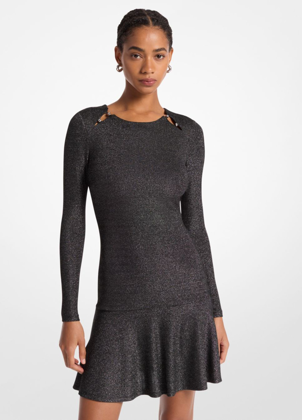 Темно-сіра кежуал, вечірня сукня Michael Kors меланжева