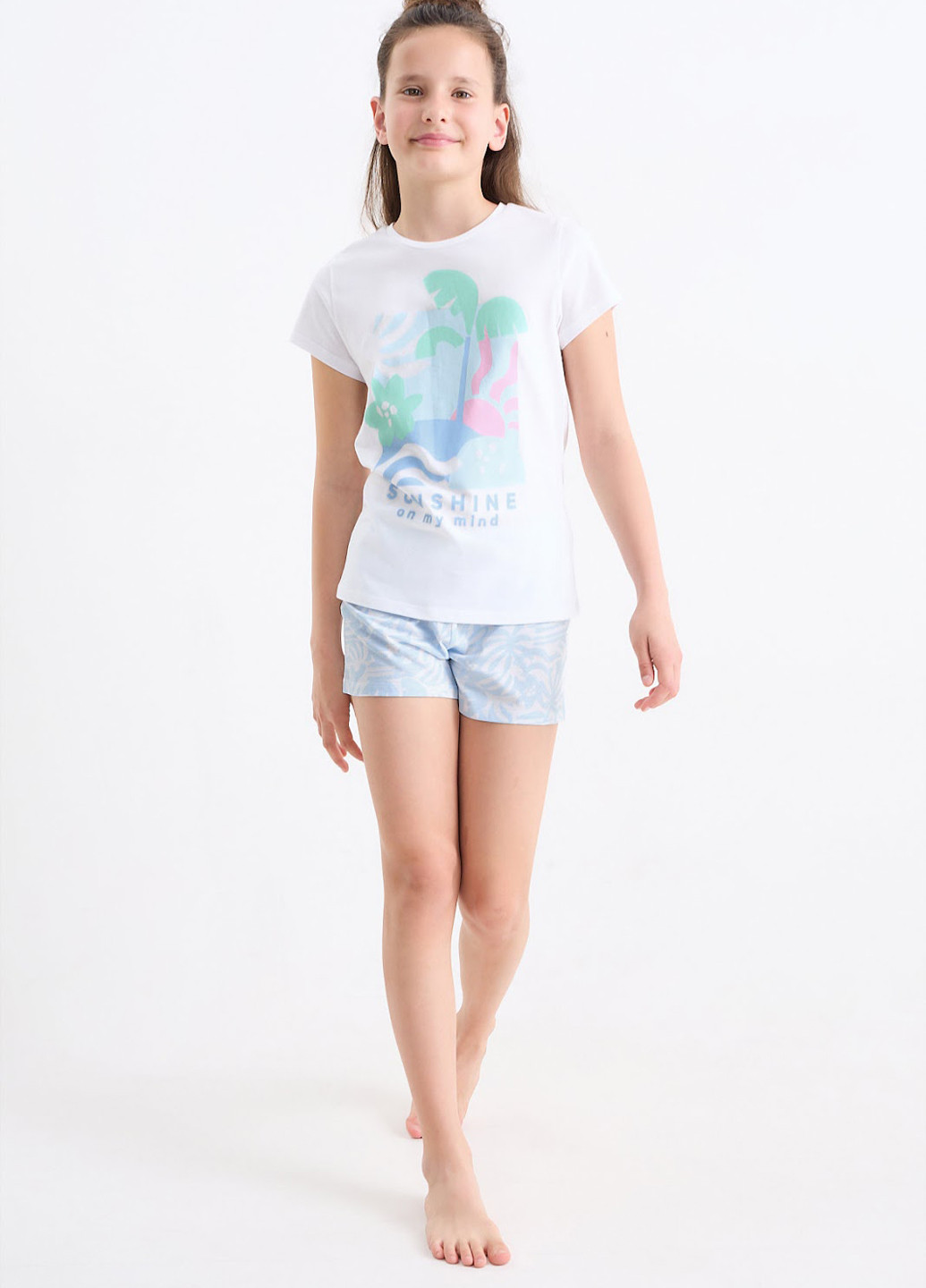 Комбинированная всесезон пижама (3 шт.)(футболка, шорты) футболка + шорты C&A