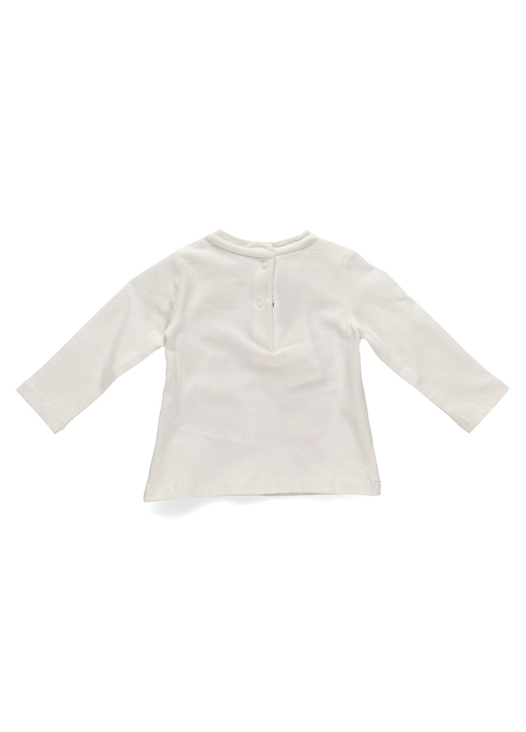 Молочный демисезонный кэжуал лонгслив Chicco с рисунком