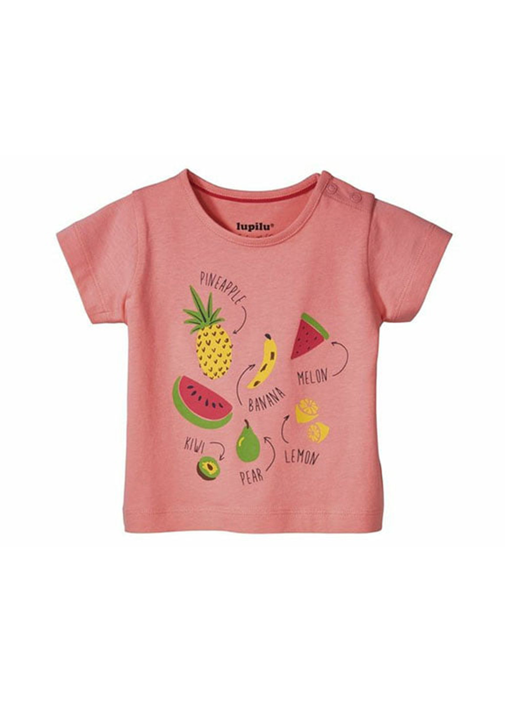 Светло-розовая летняя футболка Lupilu