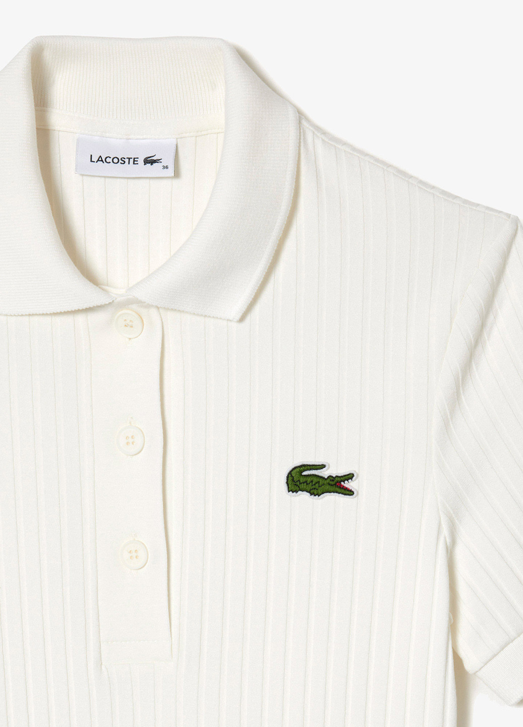 Світло-бежева кежуал сукня поло Lacoste однотонна