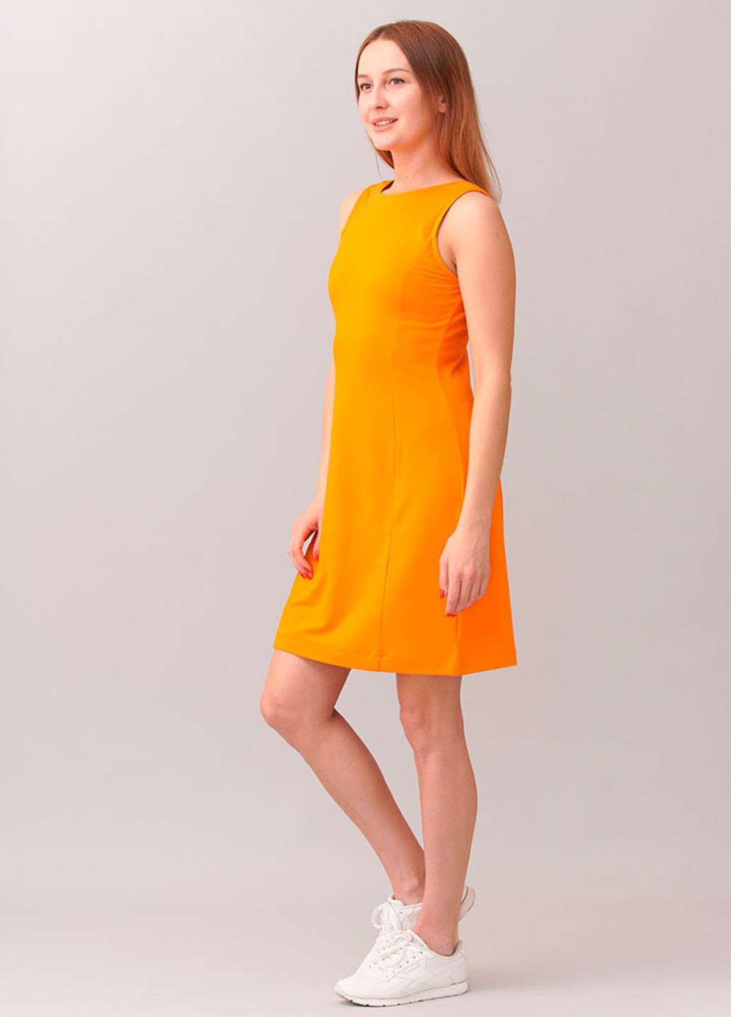 Світло-оранжева кежуал плаття, сукня кльош Promin. однотонна