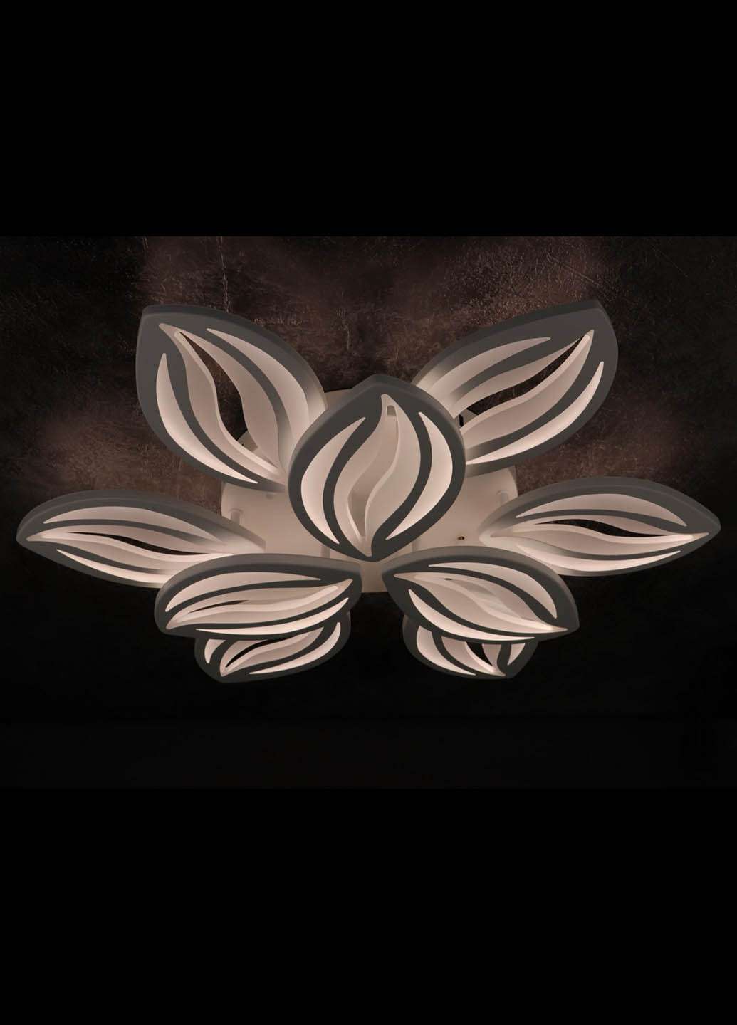 Люстра стельова LED з пультом A2325 / 6 + 3-wh Білий 10х70х70 см. Handmade (234540033)