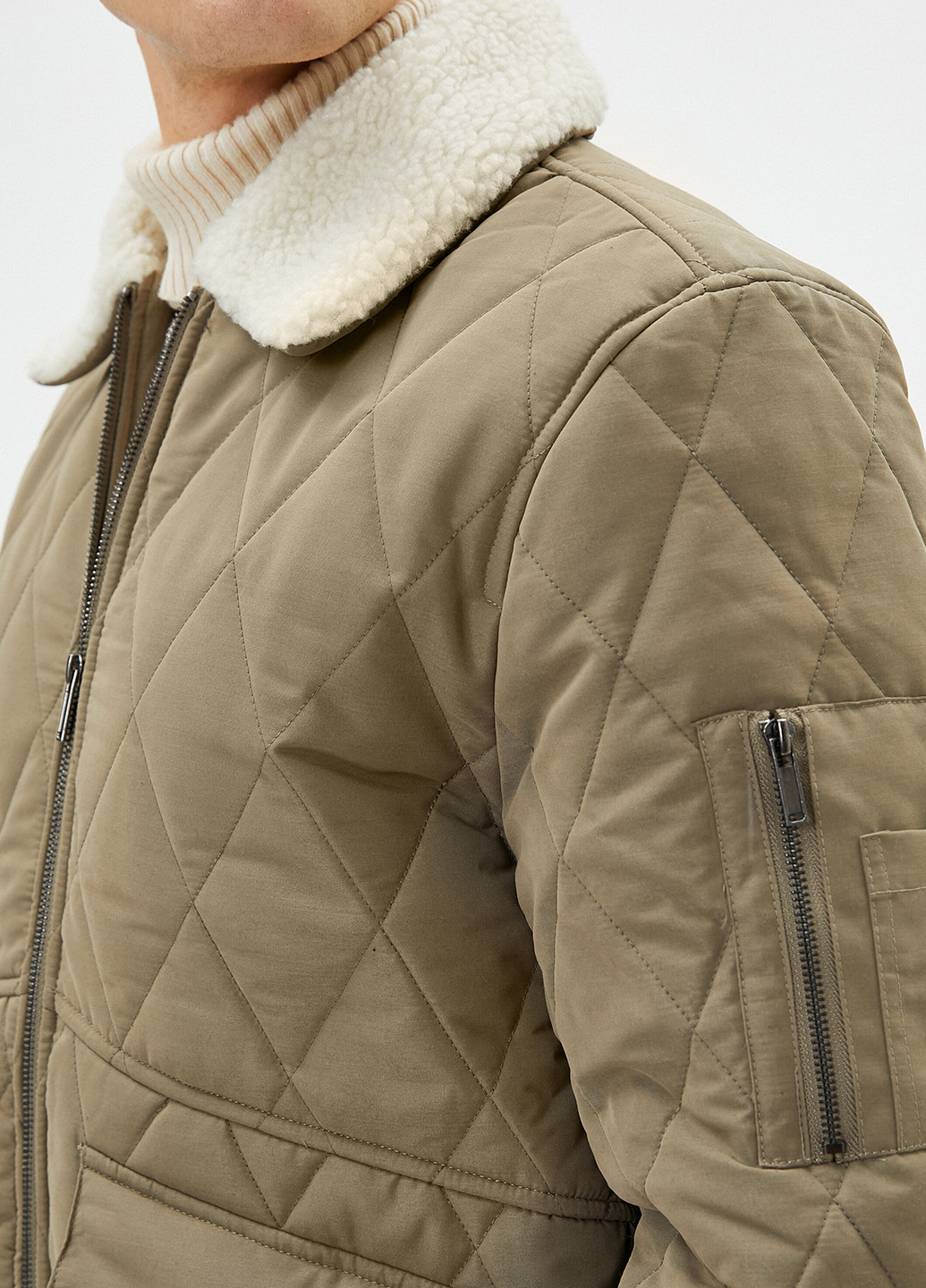 Оливкова (хакі) демісезонна куртка KOTON